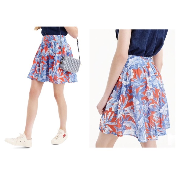 J.Crew Multi Tiered In Ratti Rio Floral J Skirt - Picture 1 of 4